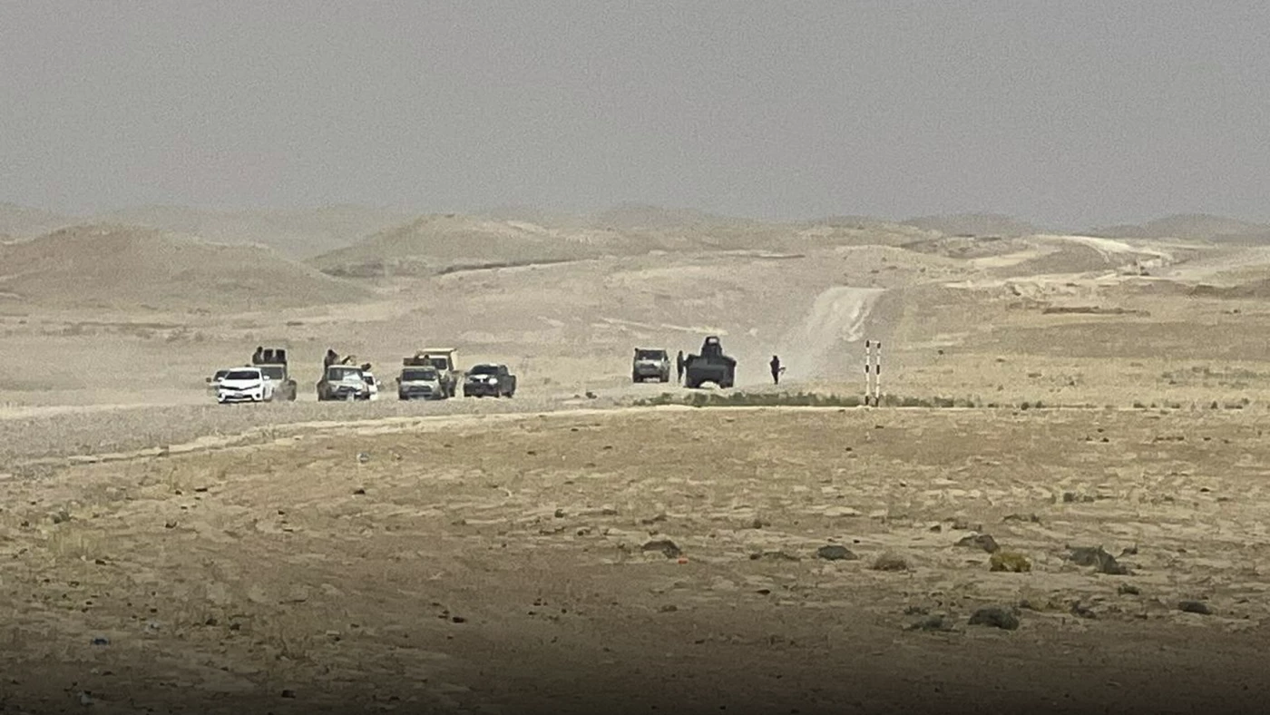 Image of PMF advance to Golajo oil wells came with prior PUK related force, Iraqi agreement: local source