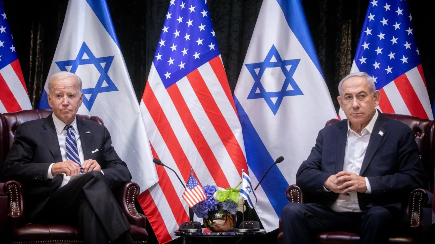 Image of Biden, Netanyahu to speak by phone following Gaza aid deaths