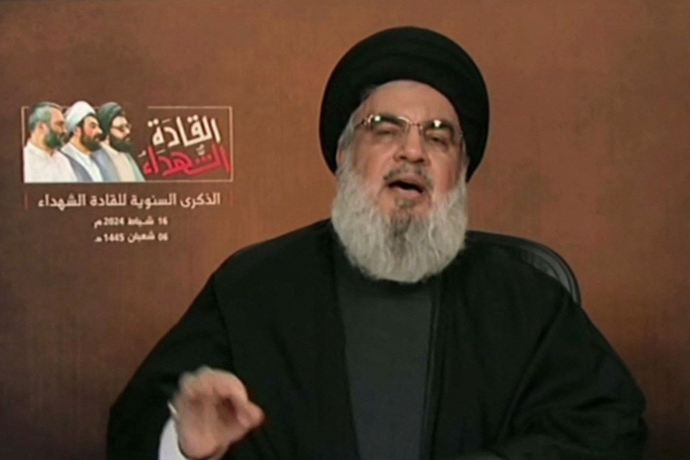 Image of Hezbollah chief says Israel to pay 'with blood' for Lebanon civilians killed