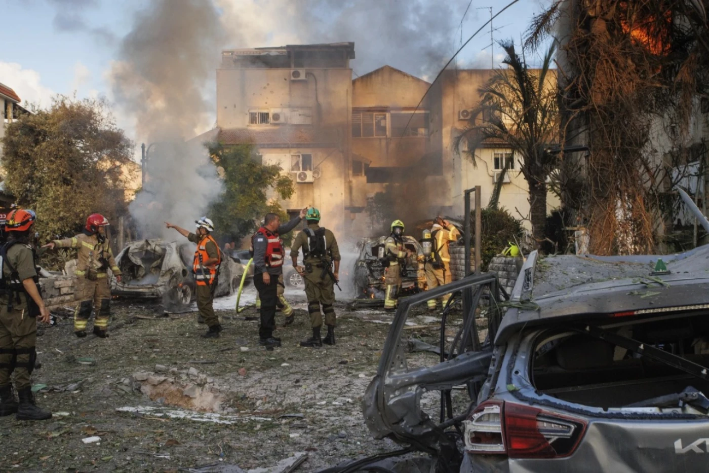 Image of ‘Retaliatory’ Hezbollah rockets rain down on northern Israel; significant damage and injuries reported