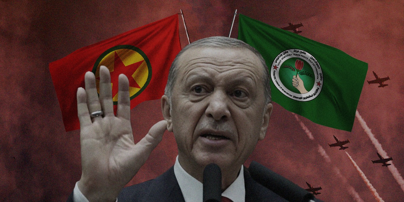 Image of Turkish President raises concern over PKK, PUK ties