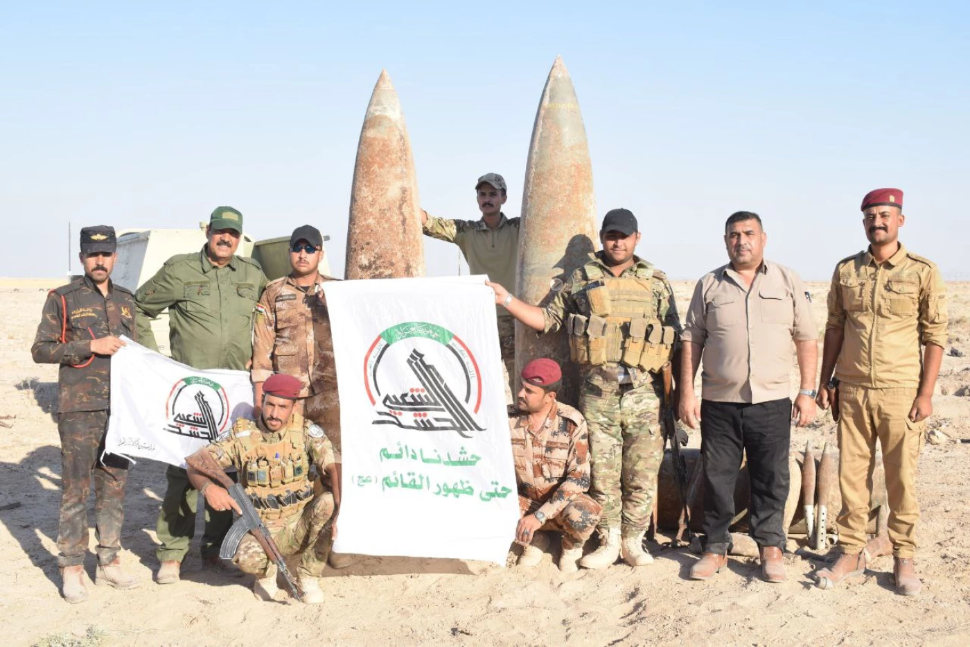 Image of Six ISIS militants killed, 'missiles and projectiles' seized in two separate raids in Iraq