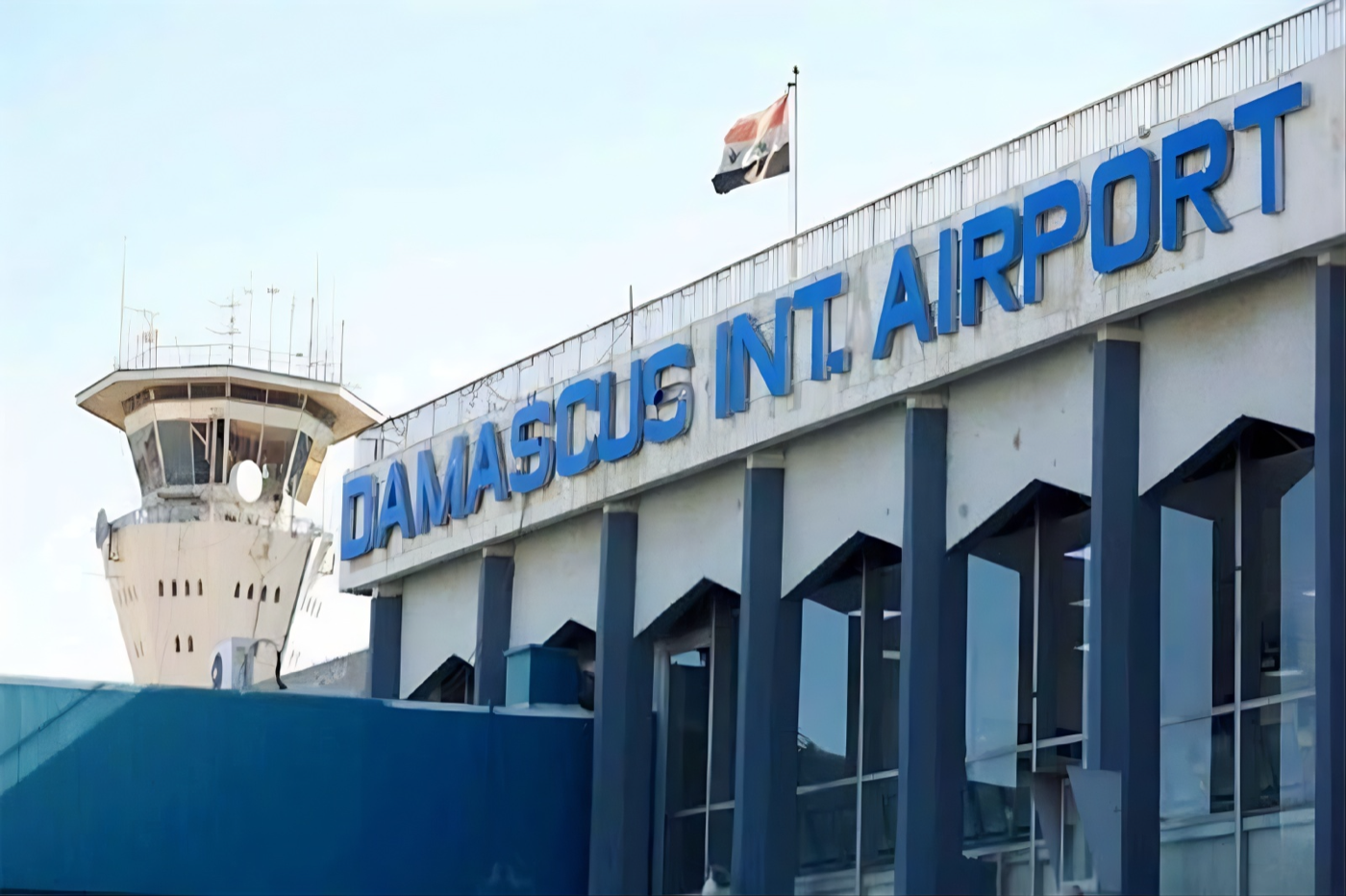 Image of Israeli strikes put Damascus airport out of service again