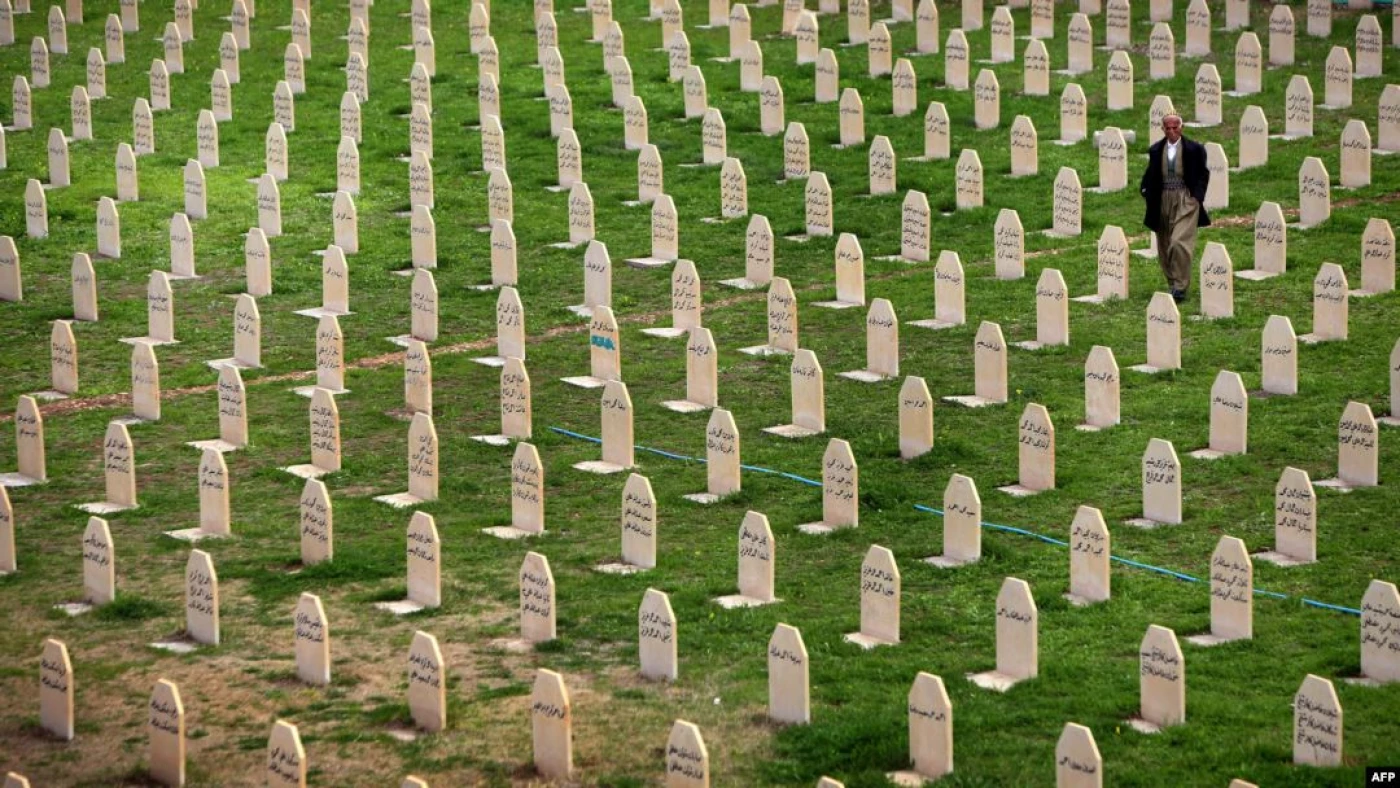 Image of Anfal mass grave uncovered in southern Iraq