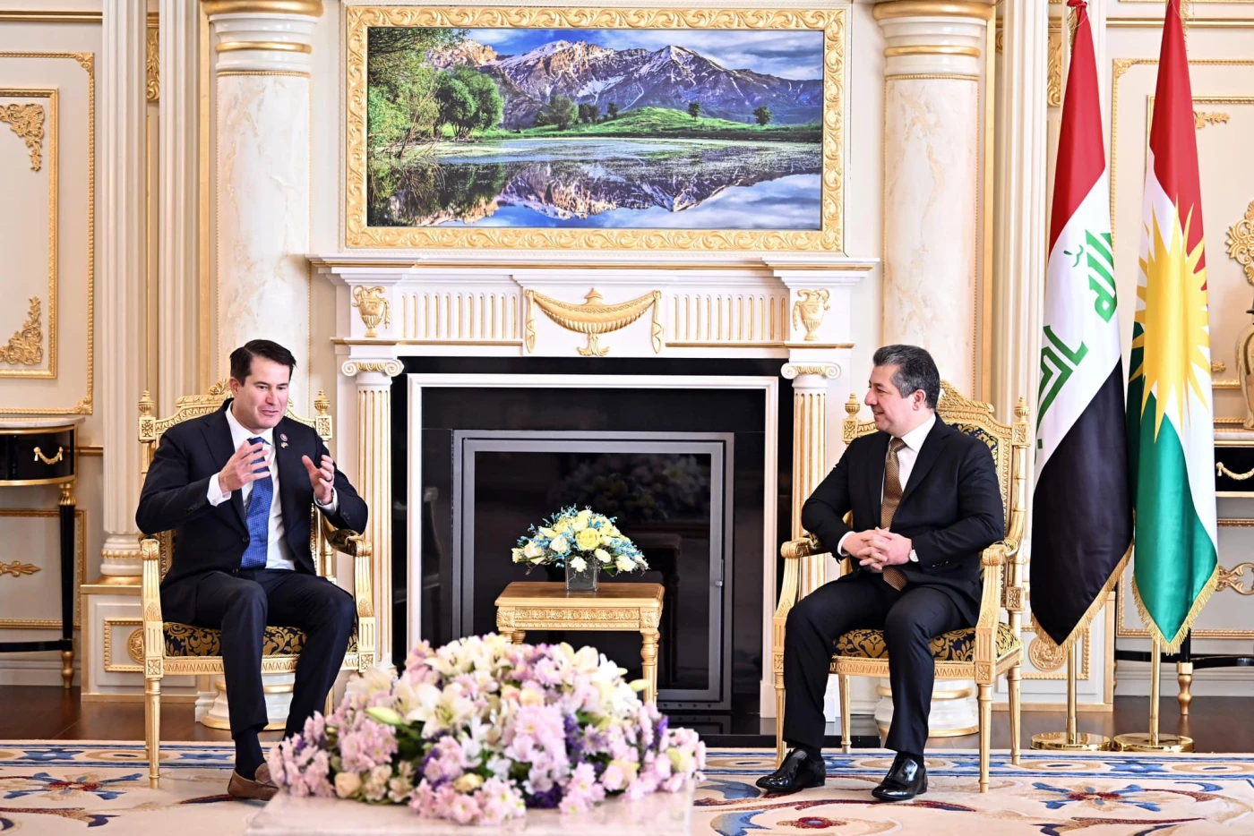 Image of PM Barzani receives American delegation in Erbil