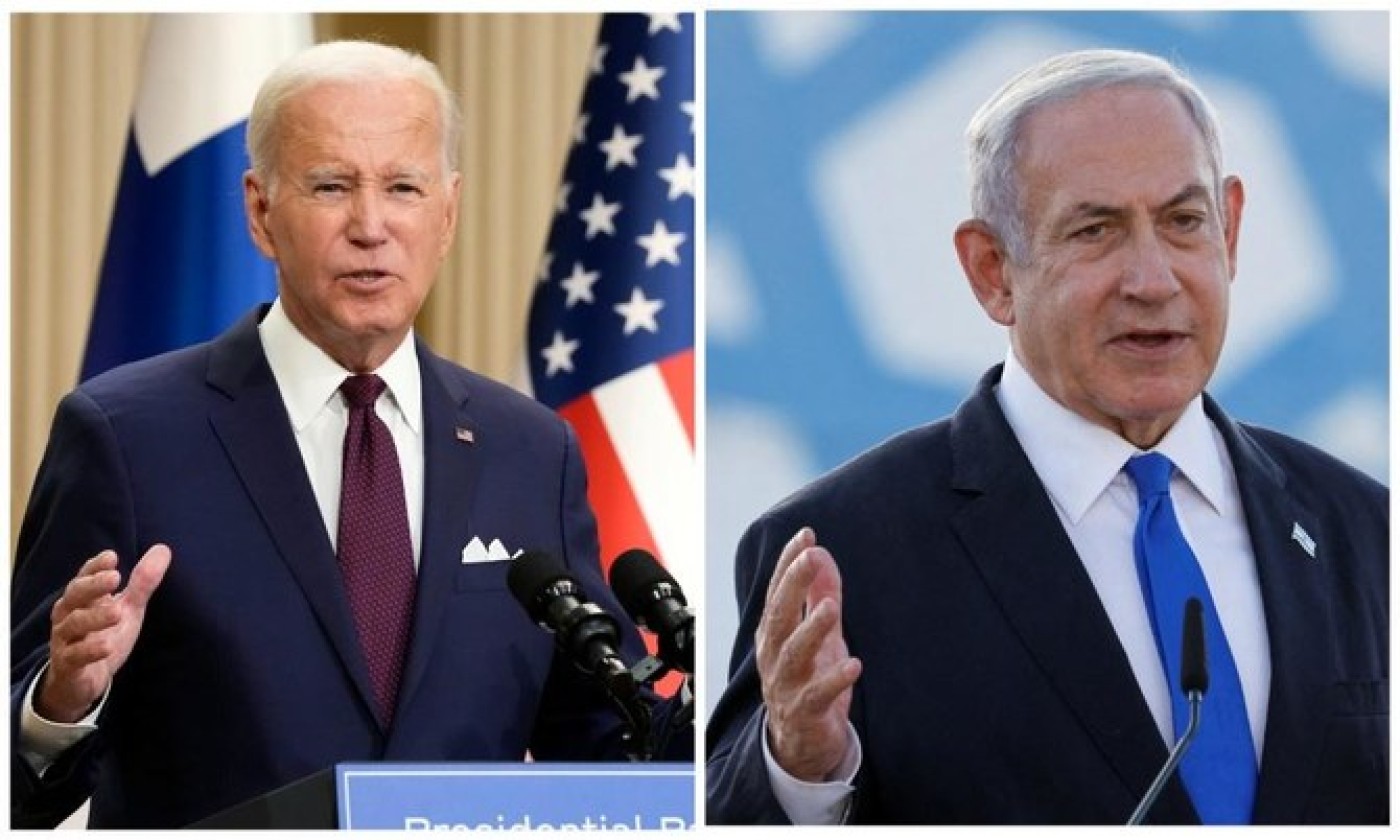 Image of Netanyahu says told Biden committed to all war objectives