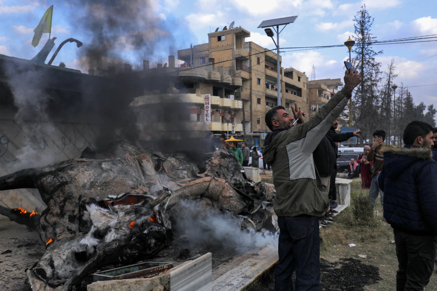 Image of Kurdish-led SDF commander hails ‘historic’ toppling of ‘authoritarian regime’ of Assad