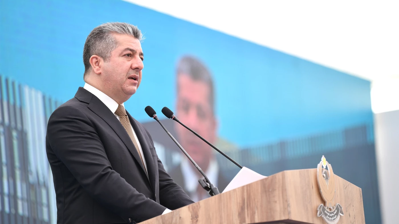 Image of Kurdish PM Barzani lays cornerstone for largest cancer hospital in Erbil 