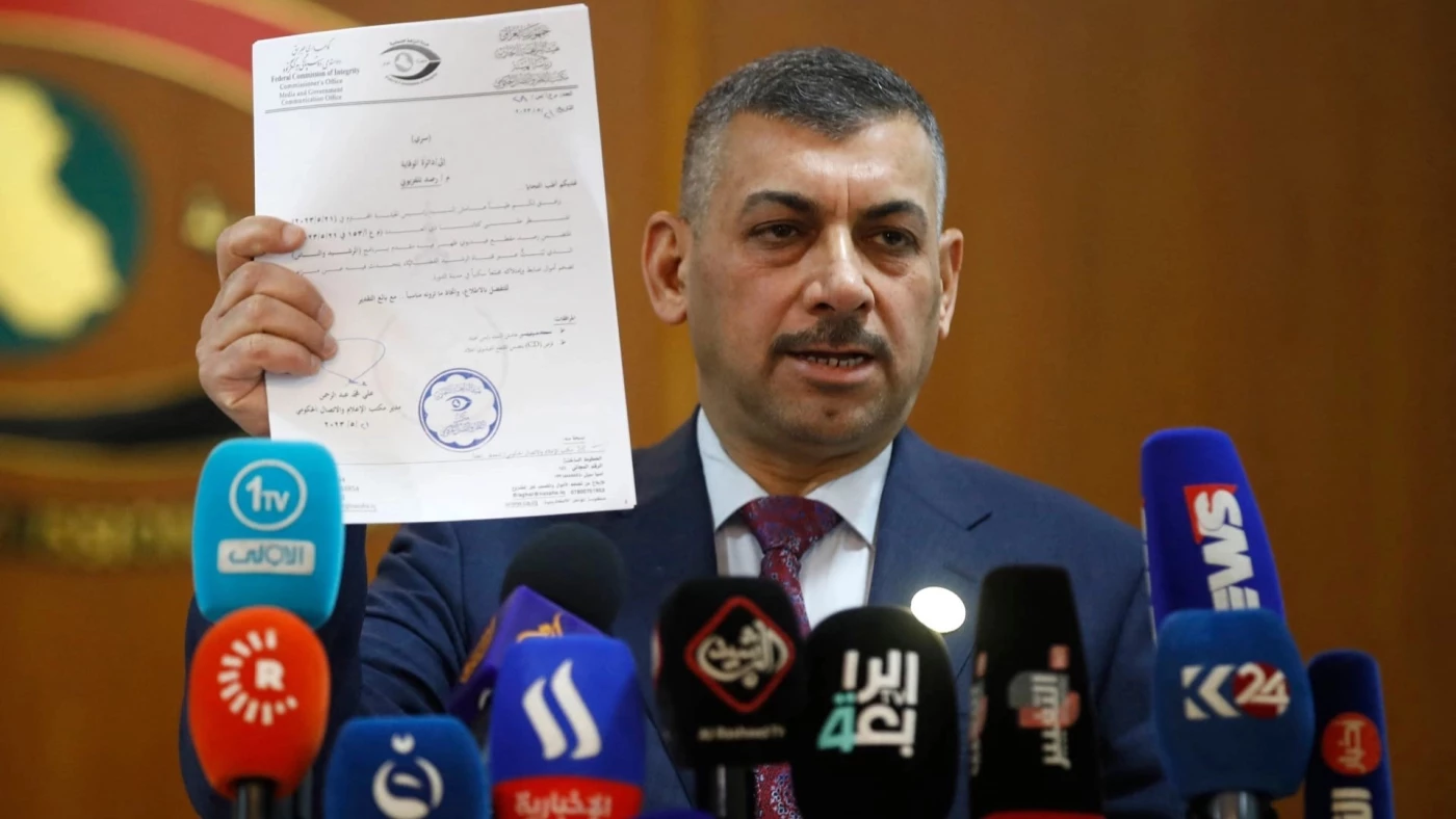 Image of Iraqi integrity chief accuses judge of covering up Heist of the Century scandal