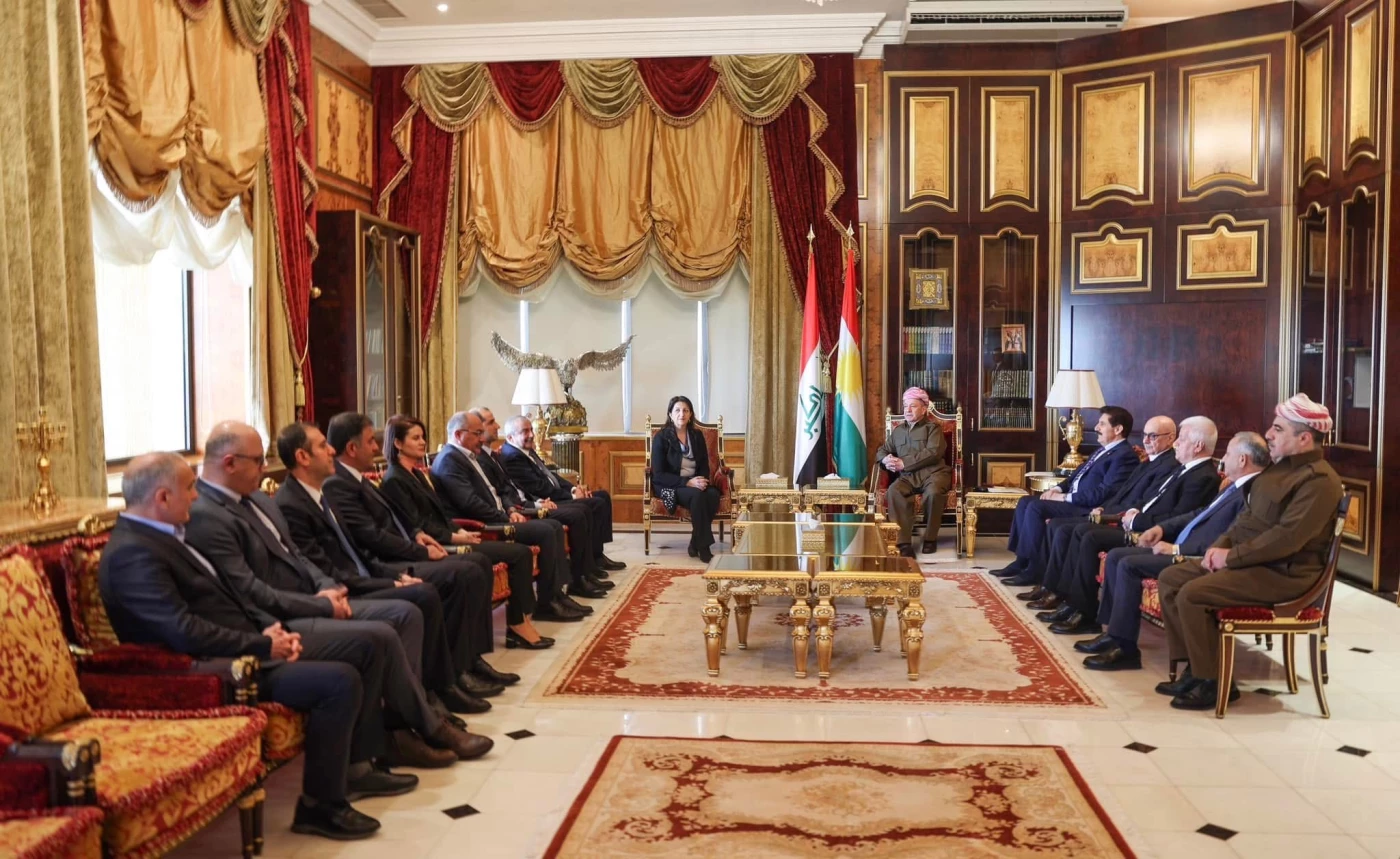 Image of DEM Party delegation meet President Masoud Barzani 