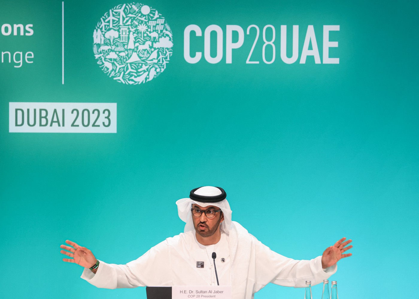 Image of COP28's UAE president says 'we respect' climate science