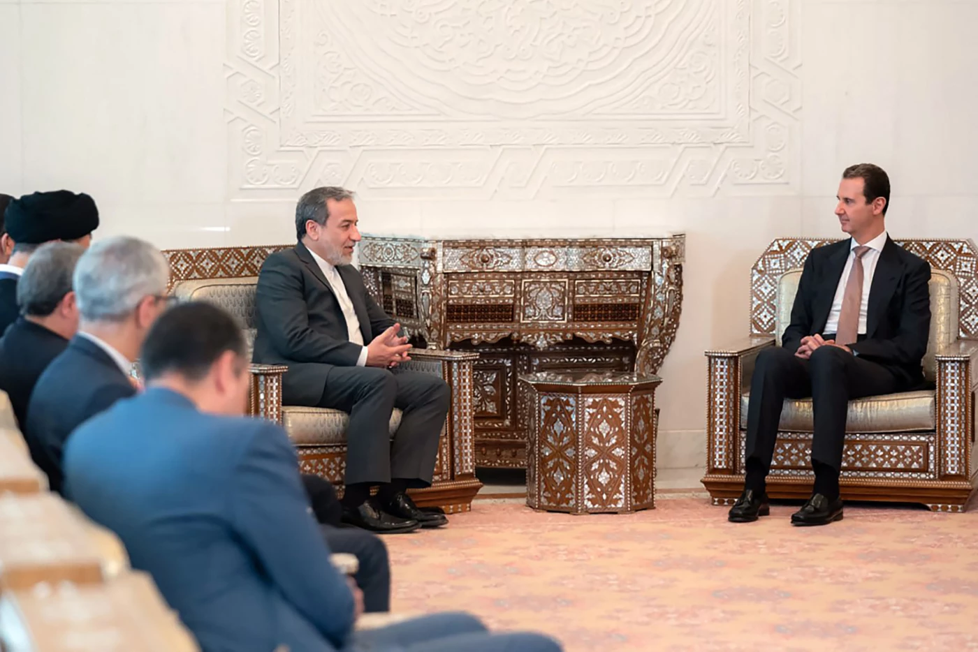 Image of Syria’s Assad, Iranian FM discuss strategic ties amid Israeli aggression