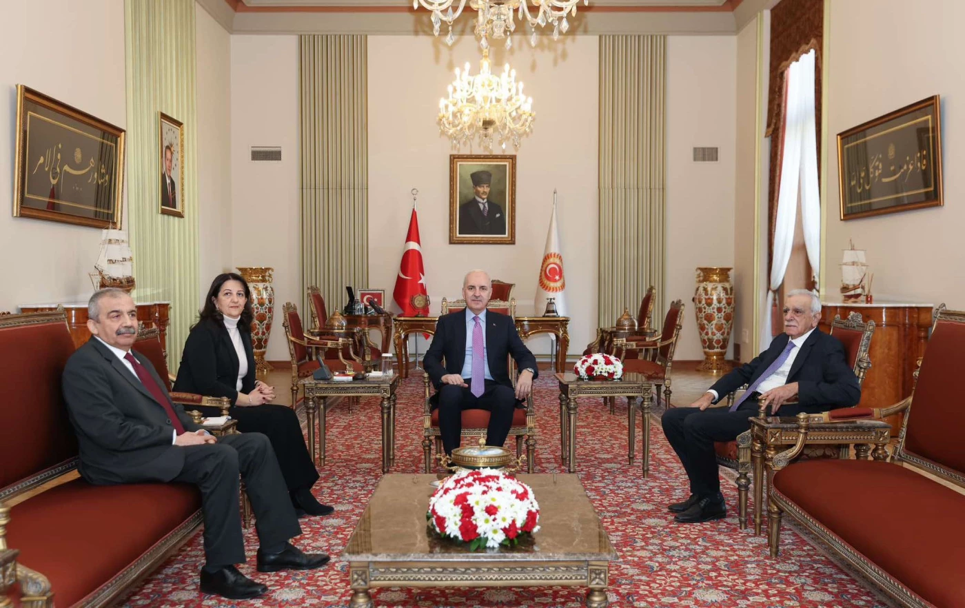 Image of After meeting Ocalan, DEM Party lawmakers brief Turkey’s Speaker, MHP leader