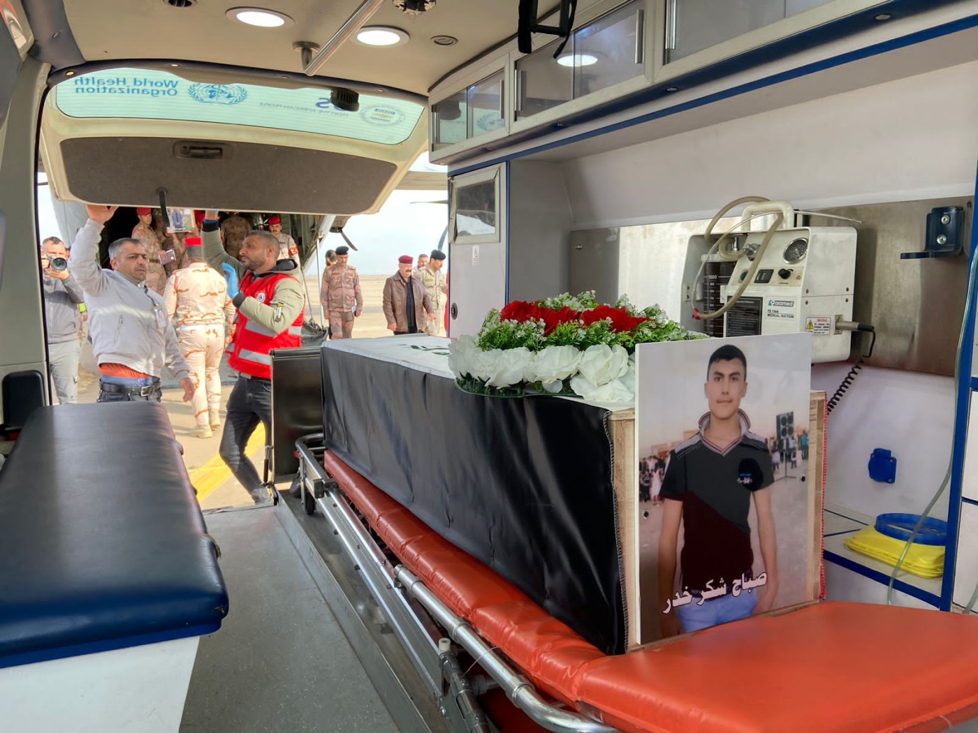 Image of The body arrival of 41 victims of the Yazidi genocide