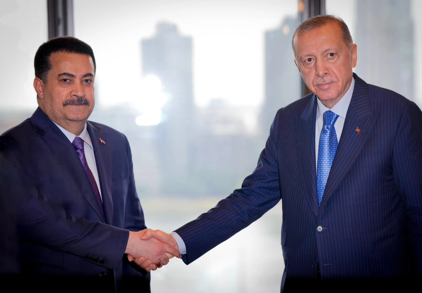 Image of Iraqi PM, Turkish president discuss bilateral ties, regional stability in New York