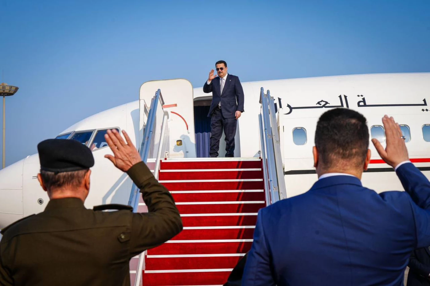 Image of Iraqi PM Sudani departs Baghdad for UK visit