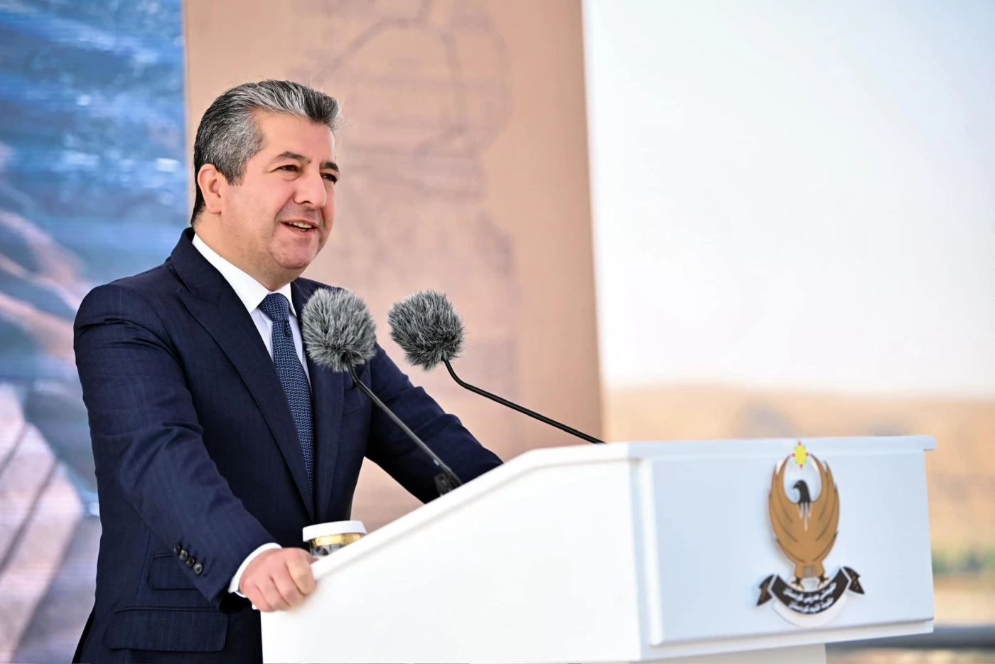 Image of PM Barzani inaugurates Bastora Dam