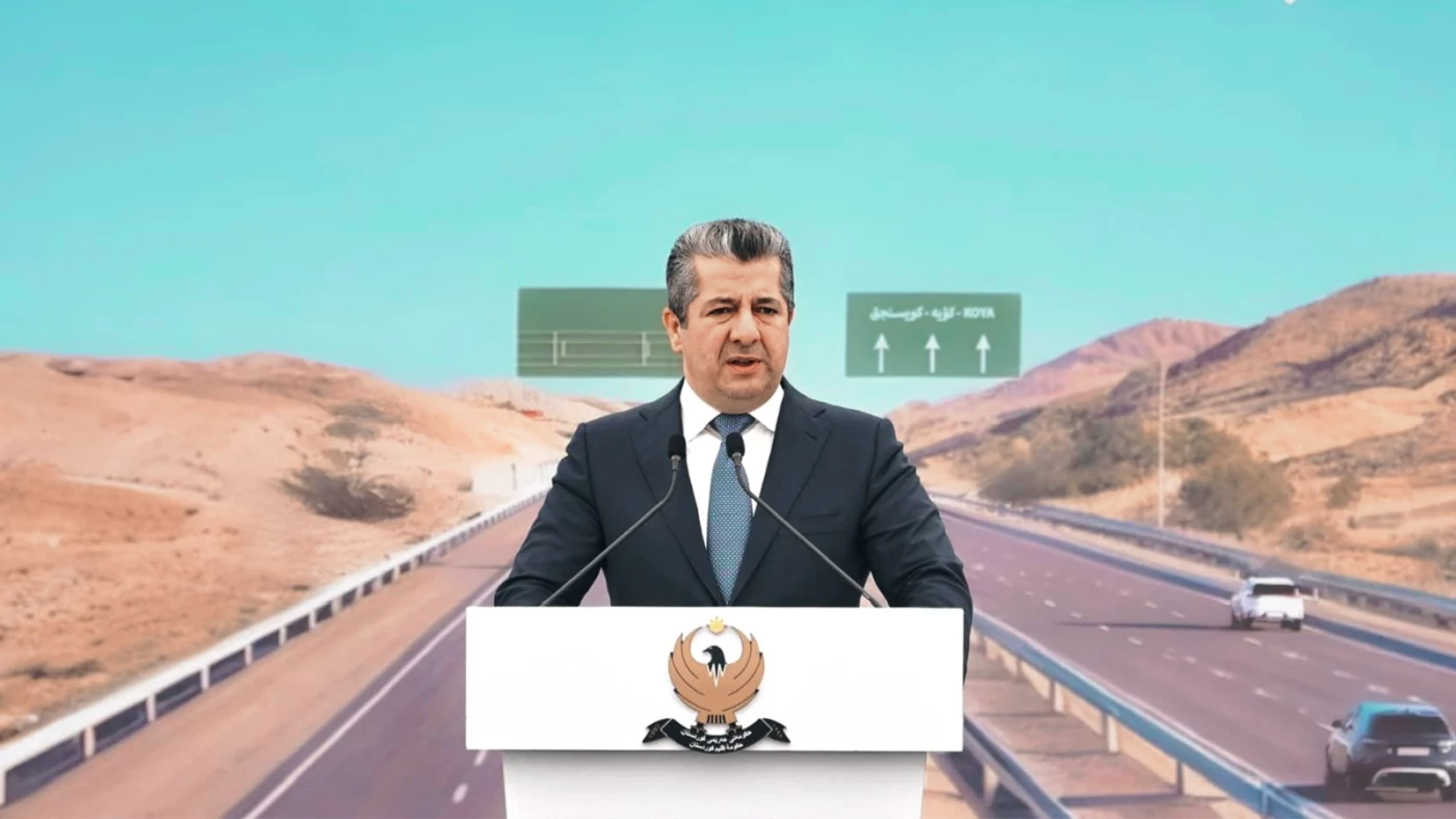 Image of Kurdistan Region PM Barzani lays foundation stone of strategic Erbil-Koya highway