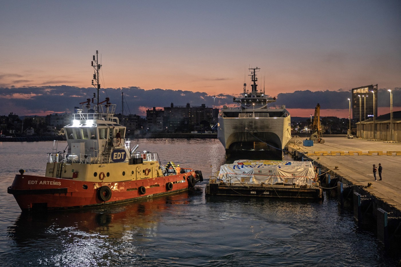 Image of Spanish ship en route to Gaza with desperately needed aid