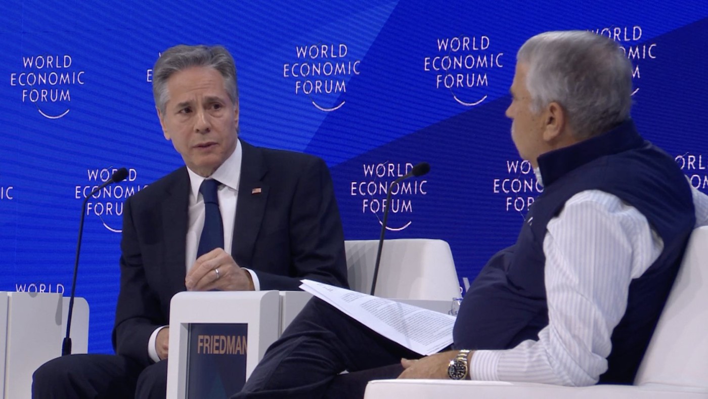 No Ukraine peace talks for now, US's Blinken tells WEF in Davos Image